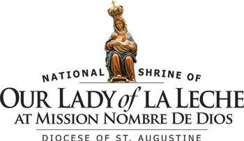 National Shrine of Our Lady of Le Leche logo