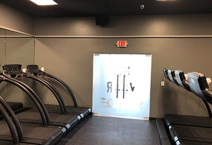 Stride Fitness doors to workout room