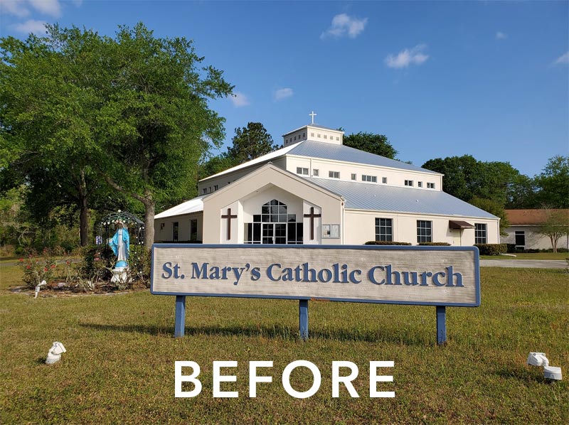St. Mary's Catholic Church Portico - Macclenny, FL