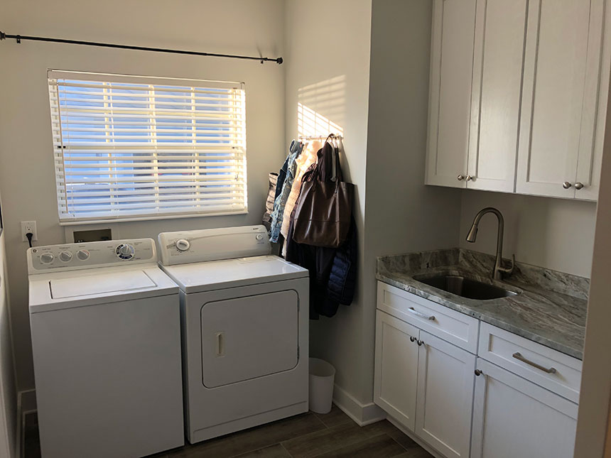 Residential remodel - laundry room: Pace Island