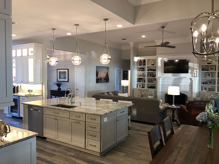 Residential remodel - kitchen & family room: Pace Island