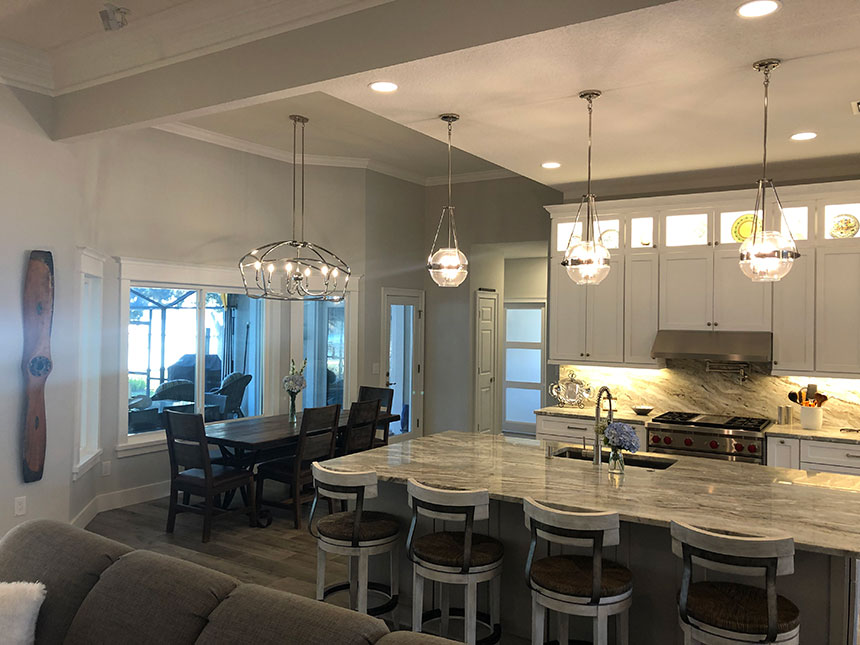 Residential remodel - kitchen & dining area: Pace Island