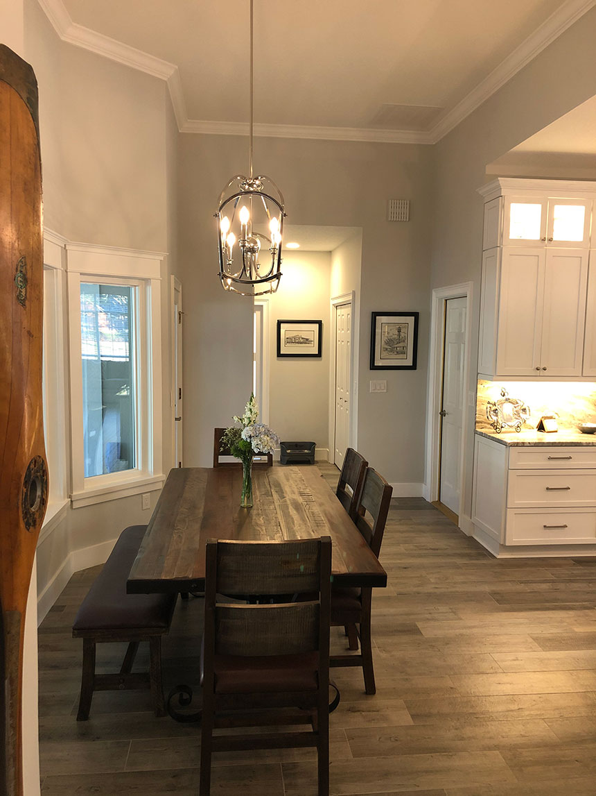 Residential remodel - kitchen dining area: Pace Island